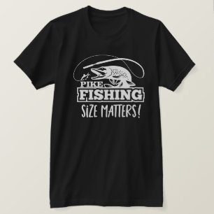 Pike-Fischen-Größen-Angelegenheits-Angler-lustiger T-Shirt