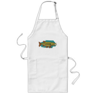 Pike Fish Lange Schürze