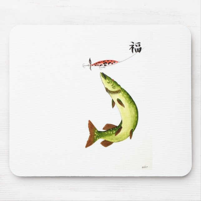 Pike Fishing Mousepad (Vorne)