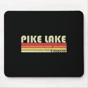 Pike Lake Wisconsin Lustiger Angel Camping Sommer Mousepad
