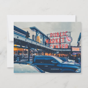 Pike Market, Seattle, Washington Postkarte