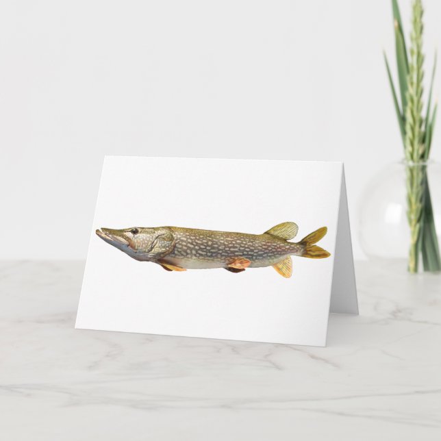 Pike Muski angeln Karte (Vorderseite)