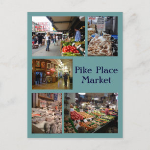Pike Place Klebeband Postkarte