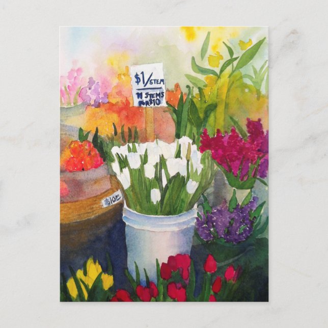 Pike Place Market Freshness Postkarte (Vorderseite)