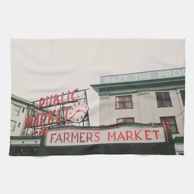 Pike Place Market  Geschirrtuch (Horizontal)