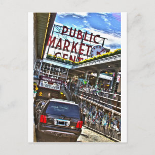 Pike Place Market Postkarte
