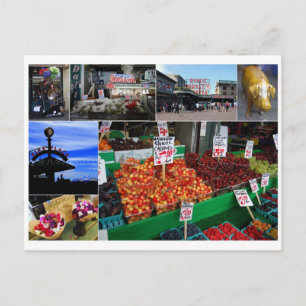 Pike Place Market, Seattle Postcard Postkarte