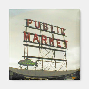 Pike Place Public Market, Seattle, WA Fish Bowl Magnet