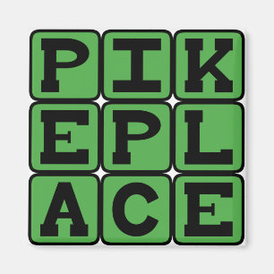 Pike Place, Seattle-Marktplatz Magnet
