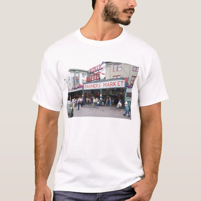 Pike-Platz-Markt T-Shirt (Vorderseite)
