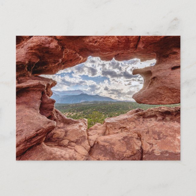 Pikes Flüchtige Blick durch eine Rockhalle Postkarte (Vorderseite)