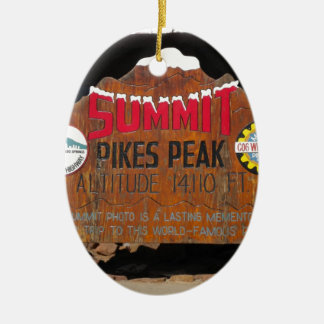 Pikes Höchstgipfel, Colorado Keramikornament