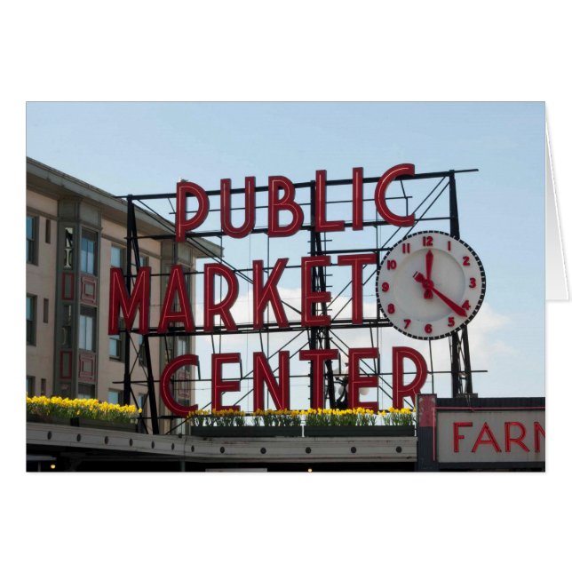 Pikes Market in Seattle, WA (Vorderseite (Horizontal))