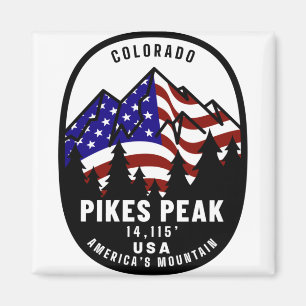 Pikes Peak Americas Mountain Magnet