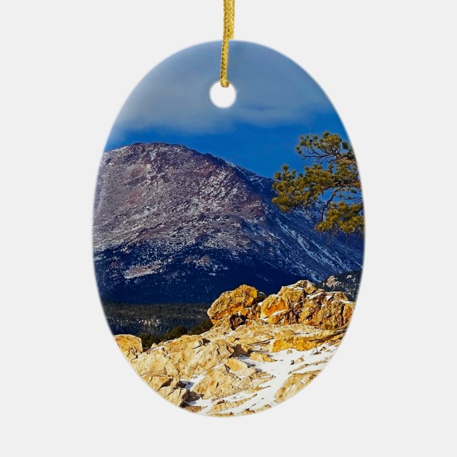 Pikes Peak and Lone Tree Keramikornament (Vorne)