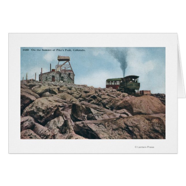 Pikes Peak, Colorado - Auf dem Gipfel (Vorderseite (Horizontal))