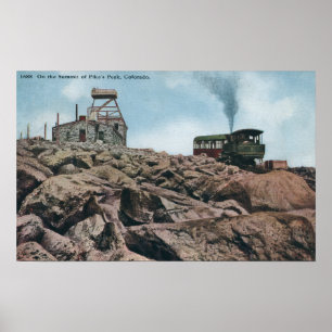 Pikes Peak, Colorado - Auf dem Gipfel Poster