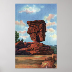 Pikes Peak, Colorado - Balanced Rock Poster