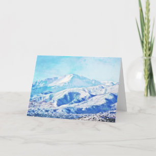 Pikes Peak Colorado Blank Note Card Karte