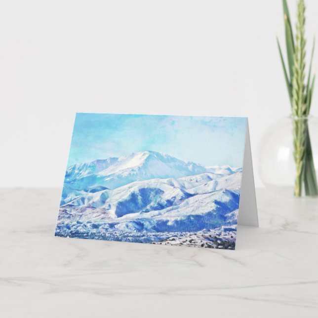 Pikes Peak Colorado Blank Note Card Karte (Vorderseite)