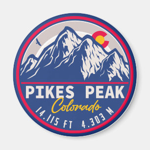 Pikes Peak Colorado Camping Lugano Gestern und Heu Magnet