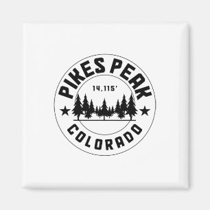 Pikes Peak Colorado Co. Uni-Erwachsene Grau Baumwo Magnet