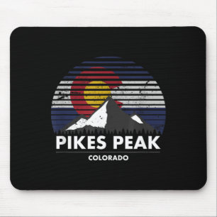 Pikes Peak Colorado-Flagge - Bergabenteuer Mousepad