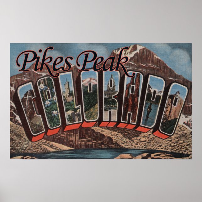 Pikes Peak, Colorado - Große Briefszenen Poster (Vorne)