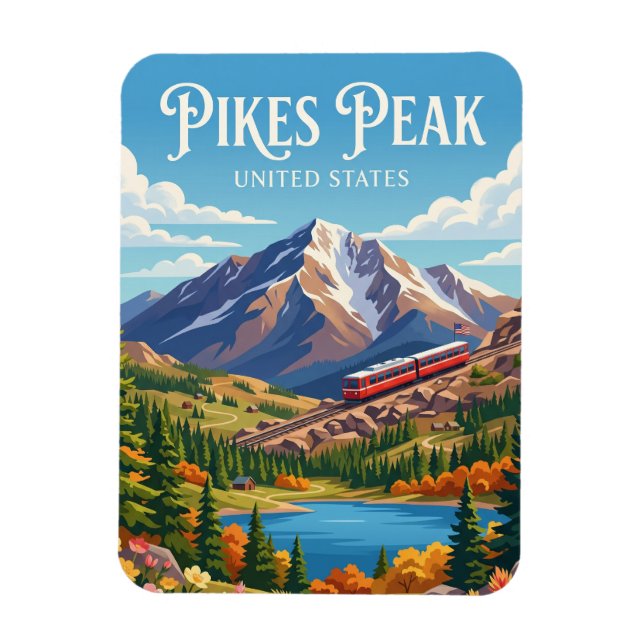 Pikes Peak Colorado Magnet (Vertikal)