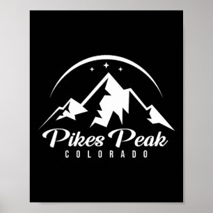Pikes Peak Colorado Skigebiet Snowboarden Poster