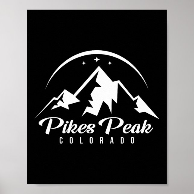 Pikes Peak Colorado Skigebiet Snowboarden Poster (Vorne)
