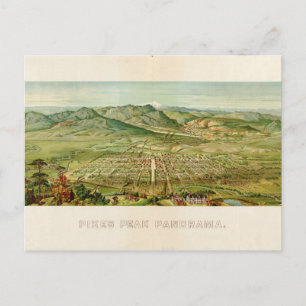 Pikes Peak, Colorado Springs, Colorado (1890) Postkarte