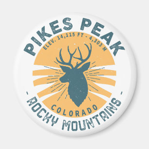 Pikes Peak Colorado Wandern Skifahren Reisen Magnet