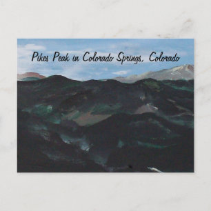 Pikes Peak in Colorado Springs, Colorado Postkarte