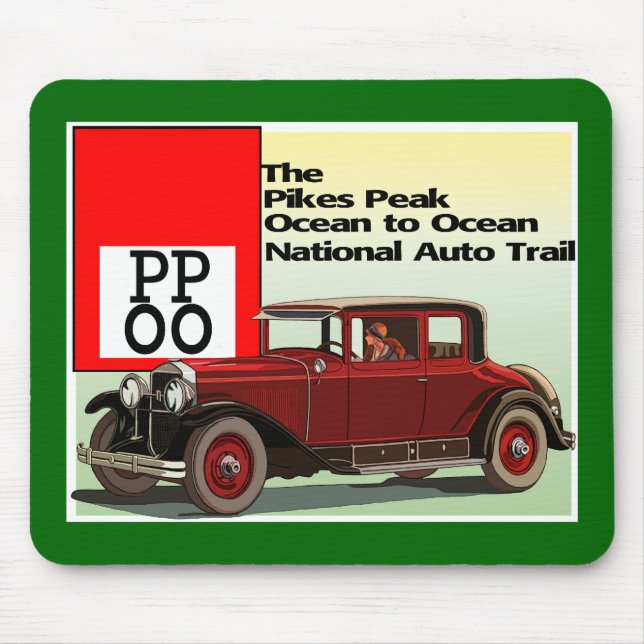 Pikes Peak Ocean to Ocean Auto Trail Mousepad (Vorne)