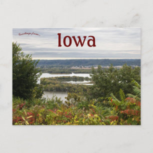 Pikes Peak Overlook McGregor Iowa Postkarte