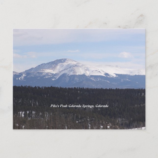 Pike's Peak Postcard Postkarte (Vorderseite)
