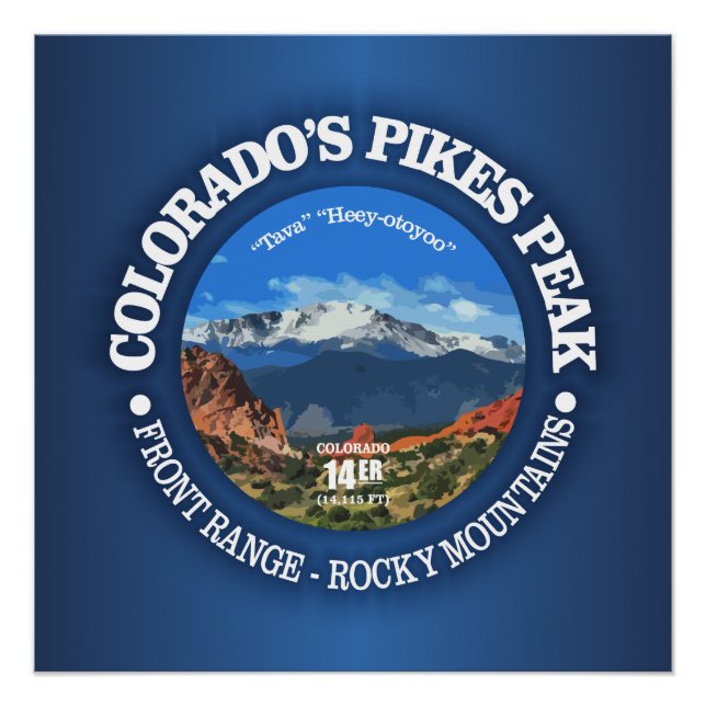 Pikes Peak Poster (Vorderseite)