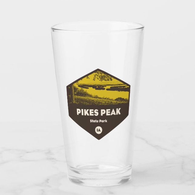 Pikes Peak Staat Park Iowa Glas (Vorderseite)