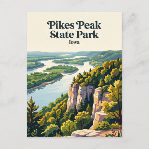 Pikes Peak State Park Iowa Postkarte