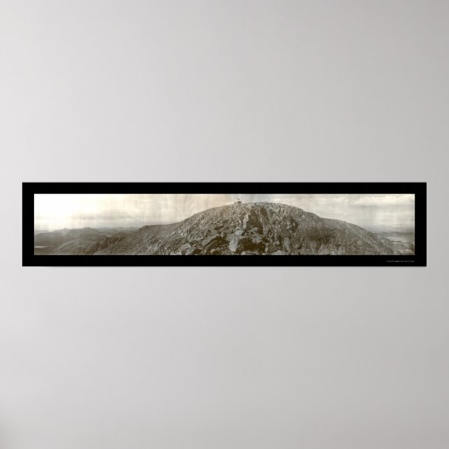 Pikes Peak Summit CO Foto 1908 Poster (Vorne)