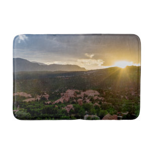 Pikes Peak Sunset Haze Bath Mat Badematte