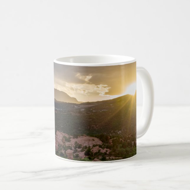 Pikes Peak Sunset Haze Classic Tasse (VorderseiteRechts)