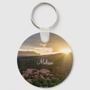 Pikes Peak Sunset Haze Key Chain Schlüsselanhänger