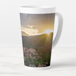 Pikes Peak Sunset Haze Latte Tasse
