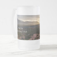 Pikes Peak Sunset Haze Mattierte Bier Tasse