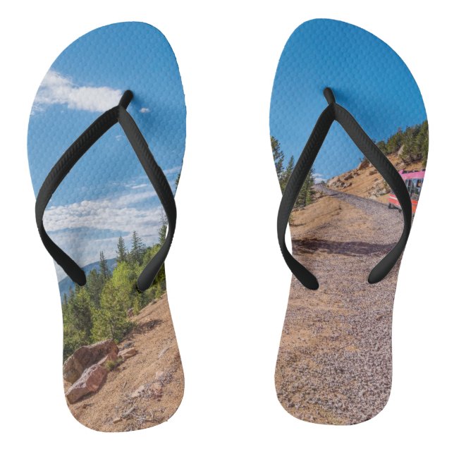 Pikes Peak Train Ride Flip Flops (Fußbett)