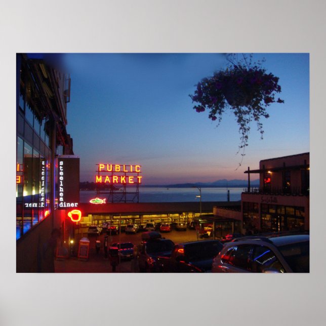 Pikes Place Market - Seattle Public Market Poster (Vorne)