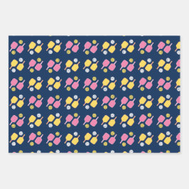Pikleball-Wrapping-Papier Geschenkpapier Set