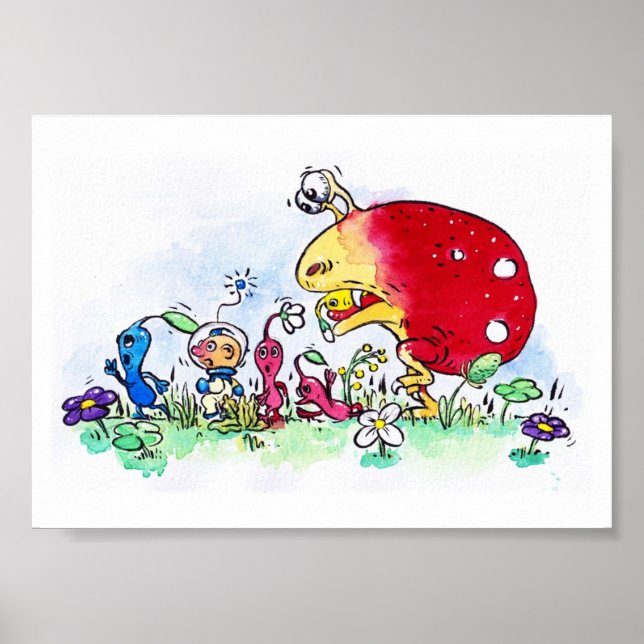 Pikmin chase poster (Vorne)